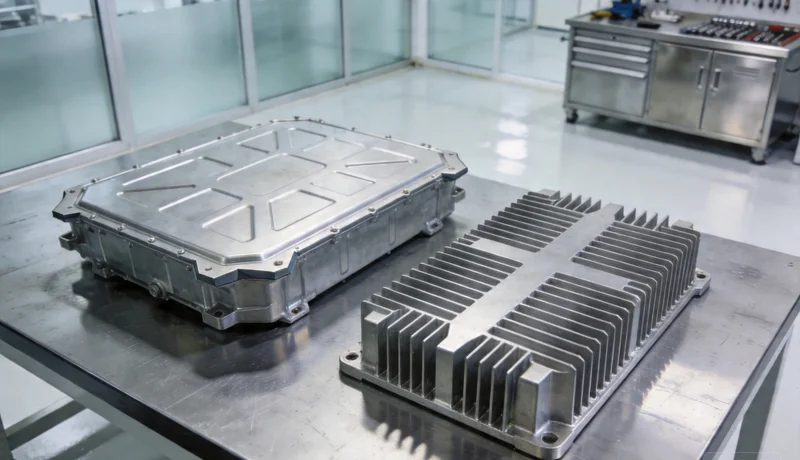 electric vehicle aluminum battery housing cooling plate cnc machined