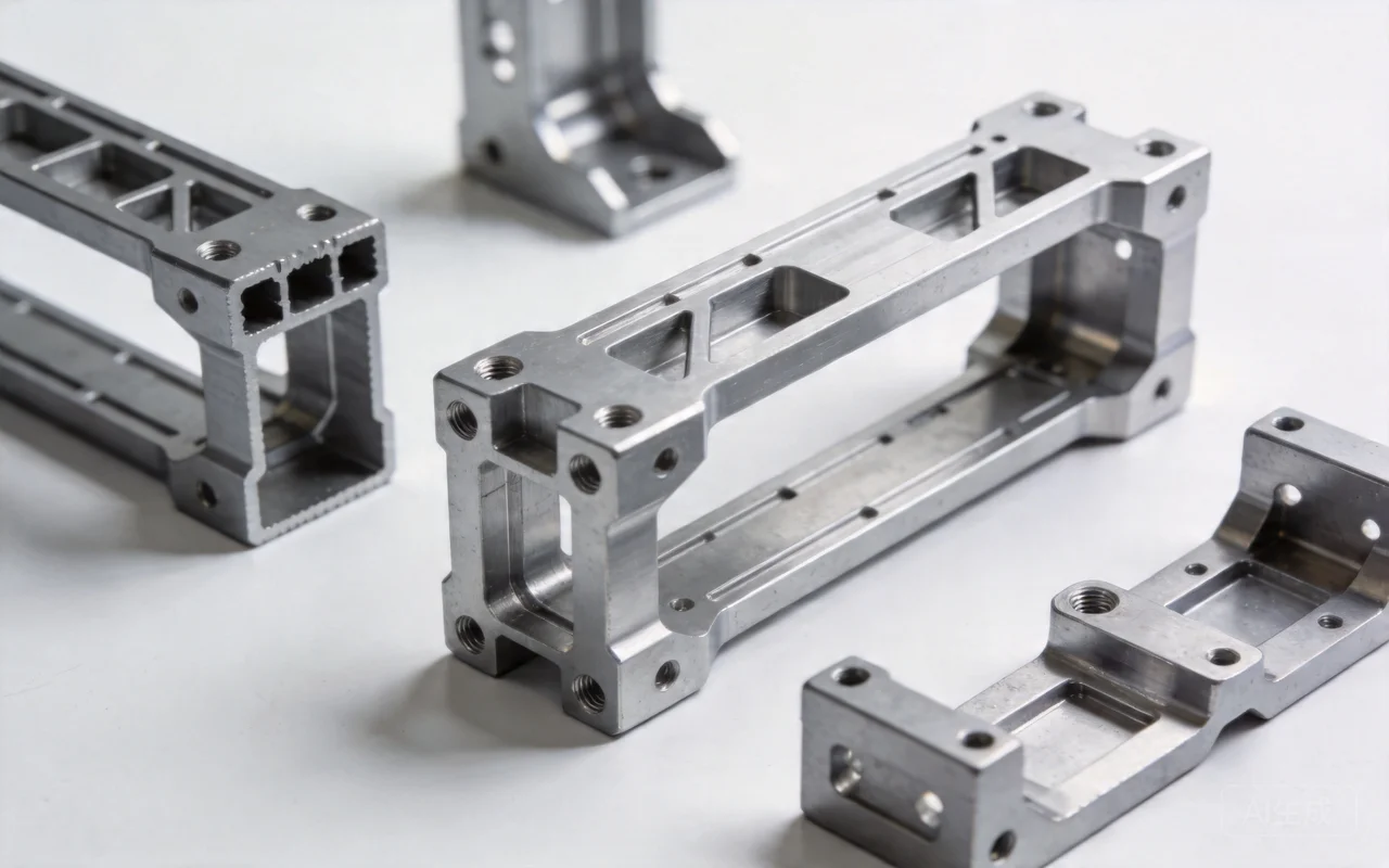 aerospace cnc milled aluminum component precision