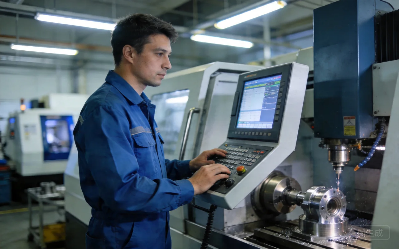cnc turning workflow programming machining inspection packaging industrial sequence