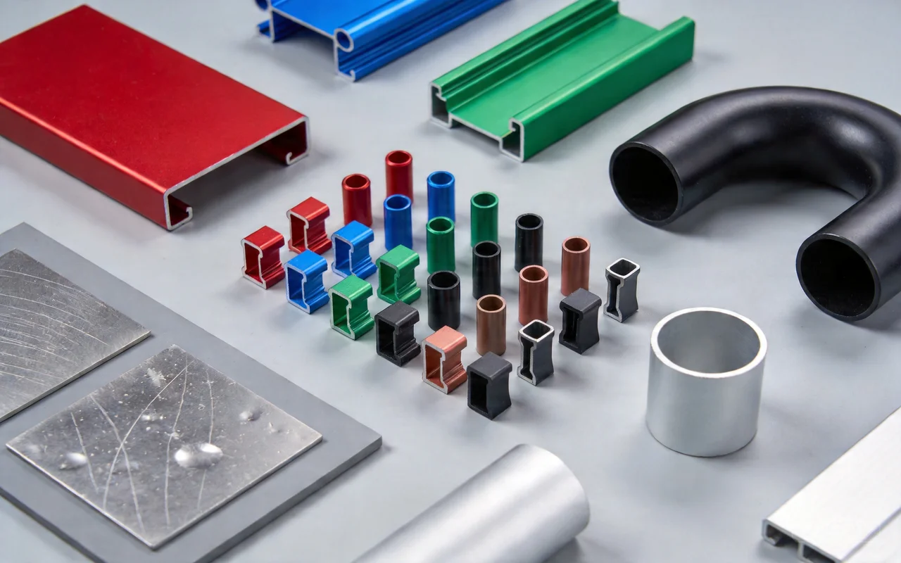 powder coated aluminum parts smooth surface industrial coating finish