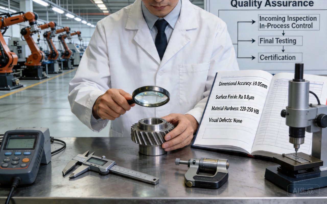 industrial quality control lab aluminum parts inspection measurement equipment clean environment