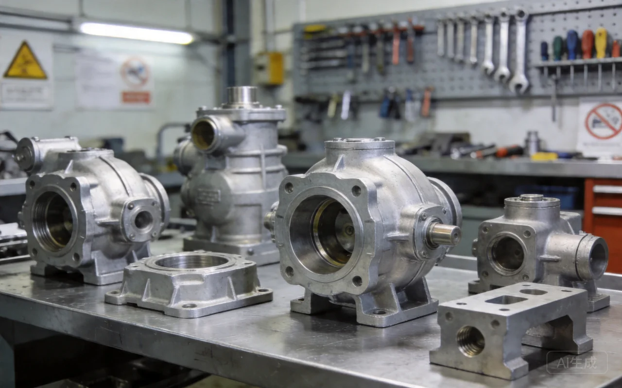 sand cast aluminum industrial machinery components automotive and aerospace parts